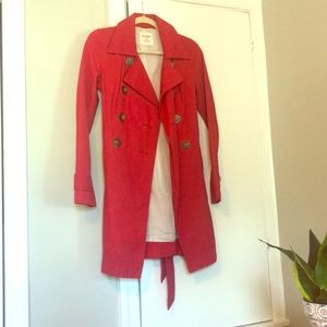 Fall/Spring Red Trench